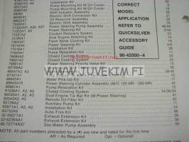 Quicksilver parts catalog -Accessories Mercruiser -varaosaluettelo