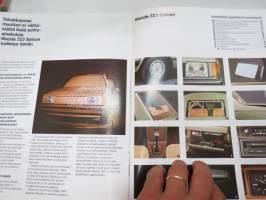 Mazda 323 Saloon 1982 -myyntiesite / brochure