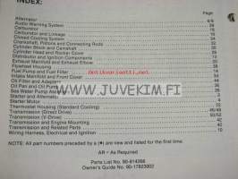 Quicksilver parts catalog -7.4L W / Hurth Transmission Inboard Engine (GM) serial numbers US C-391564 and up -varaosaluettelo