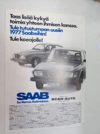 Saab... jo pelkistä valoistakin voi päätellä... -myyntiesite / brochure