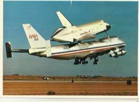 Nasa Space Shuttle Cape Kennedy   lentokone  postikortti  - lentokonepostikortti