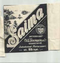 Saima  - tupakkaetiketti