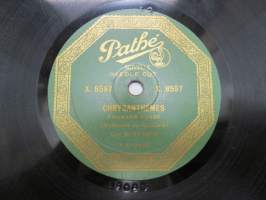 Pathé X. 8597 Chrysanthémes - chanson russe / acacias blancs (romance russe) -savikiekkoäänilevy / 78 rpm record