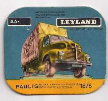 Leyland - autokortti, keräilykuva, kahvipakettikuva