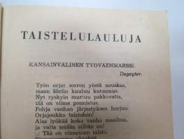 Ammattiyhdistysväen laulukirja -song book