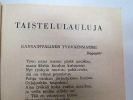 Ammattiyhdistysväen laulukirja -song book