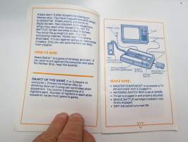 Intellivision - Intelligent Television Cartridge Instructions - Space Battle (For 1 or &quot; players) - For Color TV viewing -TV-pelin käyttöohje vuodelta 1979