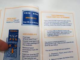 Intellivision - Intelligent Television Cartridge Instructions - Space Battle (For 1 or &quot; players) - For Color TV viewing -TV-pelin käyttöohje vuodelta 1979