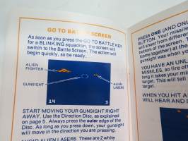 Intellivision - Intelligent Television Cartridge Instructions - Space Battle (For 1 or &quot; players) - For Color TV viewing -TV-pelin käyttöohje vuodelta 1979