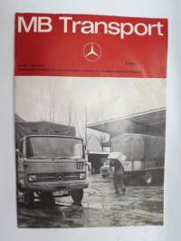 MB Transport 1969 nr 5 - Mercedes-Benz asiakaslehti kuorma- ja linja-autoliikenteen piirissä toimiville, runsas kuvitus -MB trucks, customer magazine