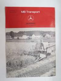 MB Transport 1970 nr 2 (47.) - Mercedes-Benz asiakaslehti kuorma- ja linja-autoliikenteen piirissä toimiville, runsas kuvitus -MB trucks, customer magazine