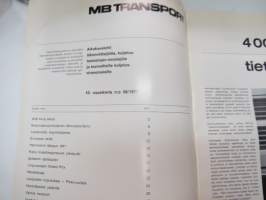 MB Transport 1972 nr 2 (58.) - Mercedes-Benz asiakaslehti kuorma- ja linja-autoliikenteen piirissä toimiville, runsas kuvitus -MB trucks, customer magazine