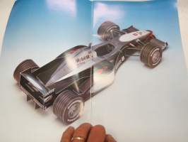 Build your own Formula 1 Racing Car - Team McLaren Mercedes MP4-13 Paper Model Booklet -askartelusarja