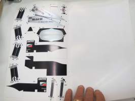 Build your own Formula 1 Racing Car - Team McLaren Mercedes MP4-13 Paper Model Booklet -askartelusarja