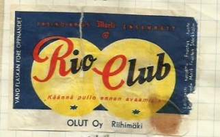 Rio Club - juomaetiketti