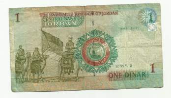 Jordania 1  Dinar 2002  seteli