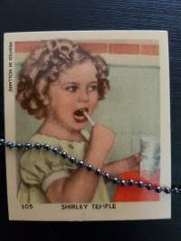 Shirley Temple, Chewing Gum Card 1930s Number 105, Printed in Holland