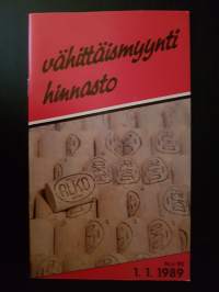 Alko vähittäismyynti hinnasto N:o 90, 1.1.1989