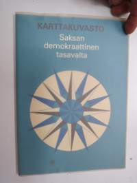 Saksan Demokraattinen tasavalta - Karttakuvasto, selostusvihko, erilliset kartat -maps with separate description