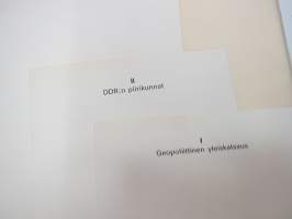 Saksan Demokraattinen tasavalta - Karttakuvasto, selostusvihko, erilliset kartat -maps with separate description