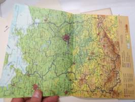 Saksan Demokraattinen tasavalta - Karttakuvasto, selostusvihko, erilliset kartat -maps with separate description
