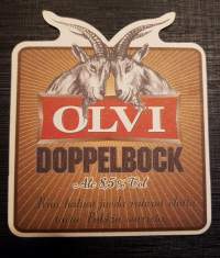 Olvi doppelbock -olut lasin alunen, Olvi Oyj