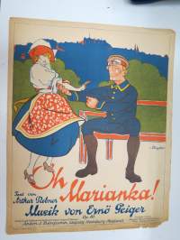 Oh, Marianka! -nuotit / notes, kansikuva Dryden / cover illustration