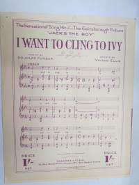 Somebody from somewhere - Delicious-elokuvan tunnuslaulu (Janet Gaynor &amp; Charles Farrell) -nuotit / notes, movie