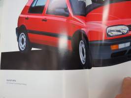 Volkswagen Golf 1993 -myyntiesite / brochure