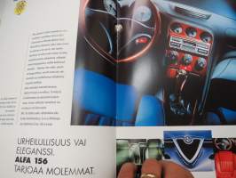 Alfa-Romeo 156 -myyntiesite / brochure