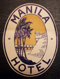 Manila Hotel, Filippiinit - matkalaukku merkki