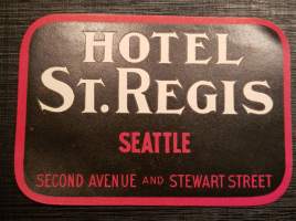 Hotel St. Regis Seattle - matkalaukku merkki