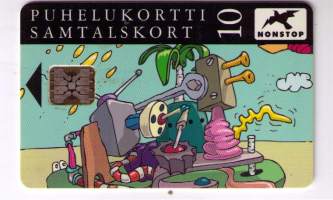 Puhelinkortti / Tele. 1993   10 sm. Tietokonen grafiikka ( Computer graphics)  Alvar Gullichsen