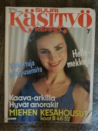Suuri Käsityökerho 7/1981 + kaava-arkki.