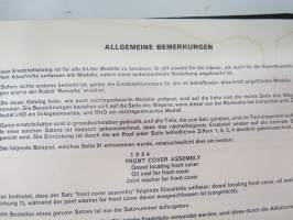 BMC Rover 3-litre MK I - III Saloon, Mechanical Service Parts List- Varaosaluettelo, Katso tarkemmat mallit ja sisällysluettelo kuvista