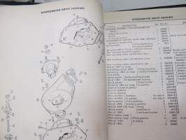 BMC Rover 3-litre MK I - III Saloon, Mechanical Service Parts List- Varaosaluettelo, Katso tarkemmat mallit ja sisällysluettelo kuvista