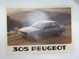 Peugeot 305 -myyntiesite / brochure