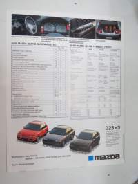 Mazda 323/3 1990 -myyntiesite / brochure