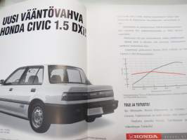 Honda Civic 1.5 DXi 1991 -myyntiesite / sales brochure