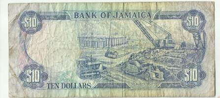 Jamaika 10 Dollars 1991  seteli