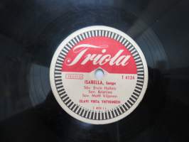 Triola T 4124 Fazerina, Isabella - Olavi Virta -savikiekkoäänilevy / 78 rpm record