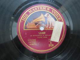 His Master´s Voice X 3126 Leivo / Kevätlinnuille etelässä, Tula tulla - Ture Ara -savikiekkoäänilevy / 78 rpm record