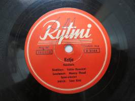 Rytmi B 2144 Henry Theel - Katja / Päivän päättyessä -savikiekkoäänilevy, 78 rpm, 10&quot; record