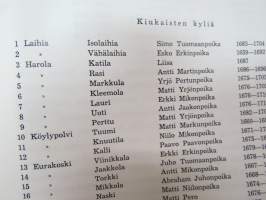Euran, Honkilahden ja Kiukaisten historia I-II pitäjänhistoria - Historiallisen ajan alusta Isoon Vihaan,  Isostavihasta nykypäiviin -local history