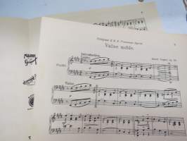 Valse noble (Tillägnad H.K.H. Prinsessan Ingrid) -nuotit / notes