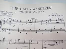 The happy wanderer val-de ri - val-de ra -nuotit / notes (haitari / harmonikka / hanuri)