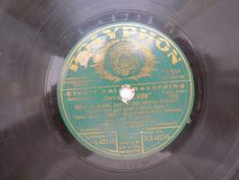 Polyphon S / X.S 42718 J. Ekberg - Pusta uinuaa / Miks´oi armas kyynel sun silmäs täyttää? -savikiekkoäänilevy / 78 rpm 10&quot; record
