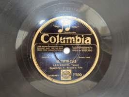 Columbia 7790 Leo Kauppi - Meren aallot / Oi, tyttö tule -savikiekkoäänilevy, 78 rpm 10&quot; record