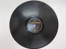 Columbia DY 41 Eugen Malmsten - Sumujen saari / Taikayö -savikiekkoäänilevy, 78 rpm 10&quot; record