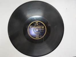 Columbia 13351 Leo Kauppi - Maailman Matti / Rivakka polkka -savikiekkoäänilevy, 78 rpm 10&quot; record